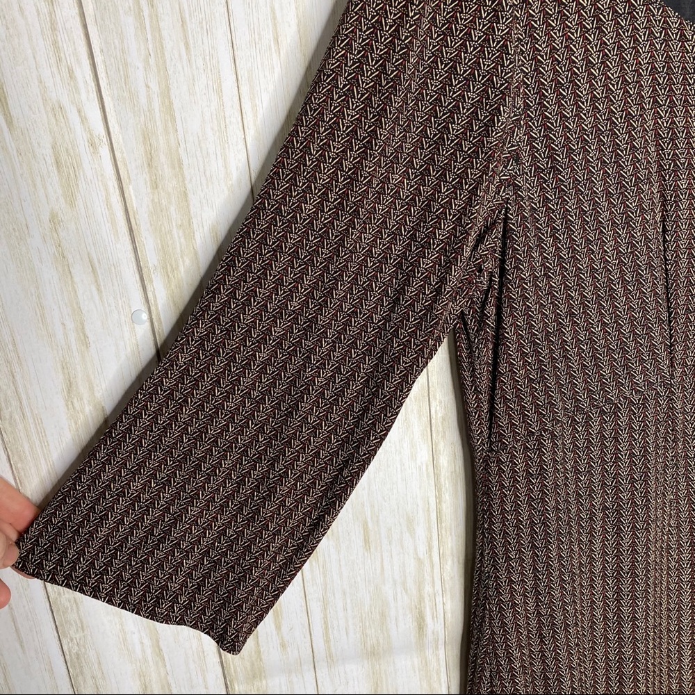 J.Jill 3/4 sleeve button front dress - Picture 3 of 7